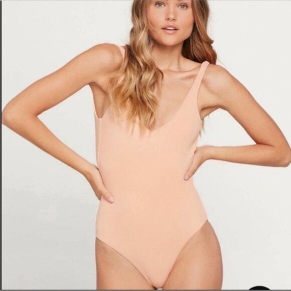 L*Space Ribbed Arizona One Piece Swimsuit Womens Size 6/S - Picture 1 of 13